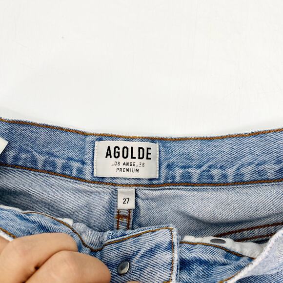 AGOLDE high rise Dee Shorts in Digit - Picture 5 of 7